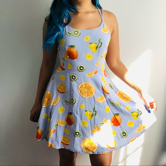 Forever 21 Size S Fruit Print Dress - Picture 3 of 4